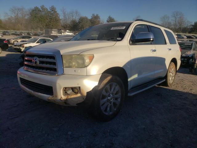 5TDYY5G17AS025368 - 2010 TOYOTA SEQUOIA PLATINUM WHITE photo 1