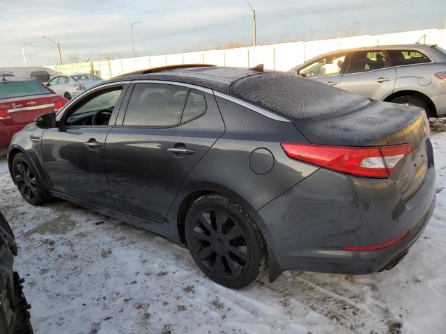 KNAGN4A70D5329791 - 2013 KIA OPTIMA EX GRAY photo 2