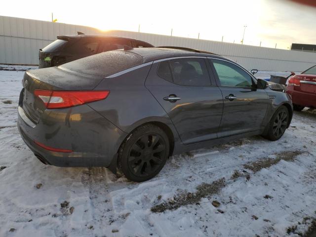 KNAGN4A70D5329791 - 2013 KIA OPTIMA EX GRAY photo 3