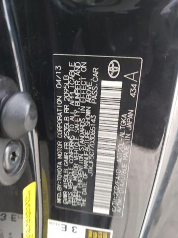 JTKJF5C77D3065143 - 2013 TOYOTA SCION TC 黑色 照片 12