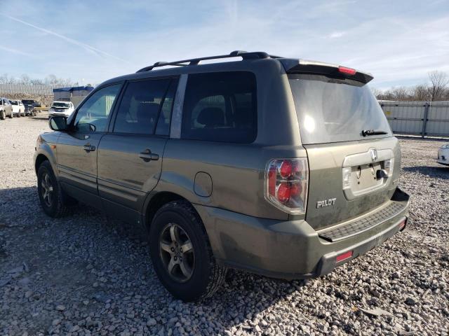 2HKYF187X7H539120 - 2007 HONDA PILOT EXL BROWN photo 2