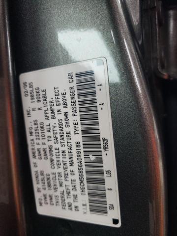 1HGCM56856A099186 - 2006 HONDA ACCORD EX Grafit foto 12
