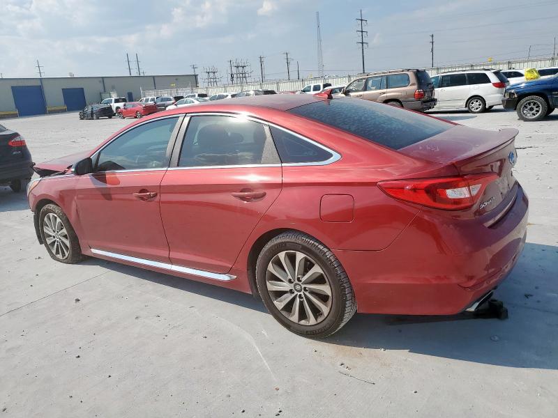5NPE34AF2GH324295 - 2016 HYUNDAI SONATA SPORT RED photo 2