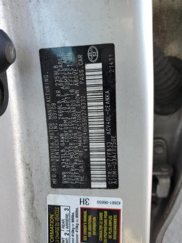 4T1BE46K59U276332 - 2009 TOYOTA CAMRY BASE SILVER photo 12