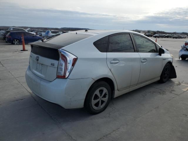 JTDKN3DU7C5455279 - 2012 TOYOTA PRIUS WHITE photo 3