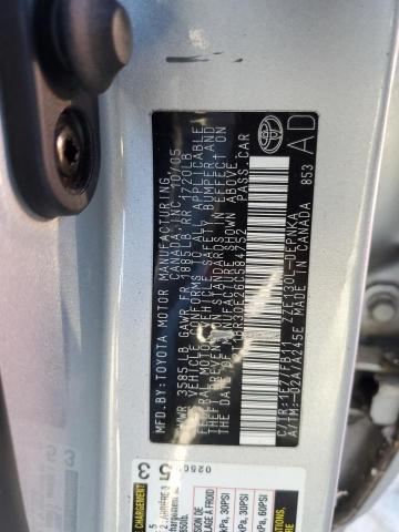 2T1BR30E26C584752 - 2006 TOYOTA COROLLA CE SILVER photo 12