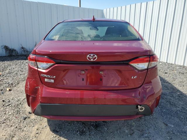 JTDEPMAE5NJ190253 - 2022 TOYOTA COROLLA LE RED photo 6