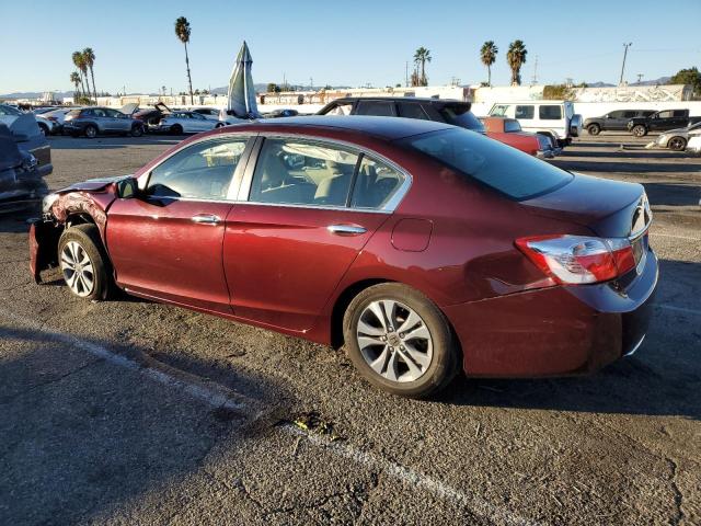 1HGCR2F34EA113629 - 2014 HONDA ACCORD LX BURGUNDY photo 2