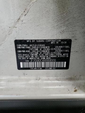 JF2GUADC4R8904916 - 2024 SUBARU CROSSTREK PREMIUM WHITE photo 13