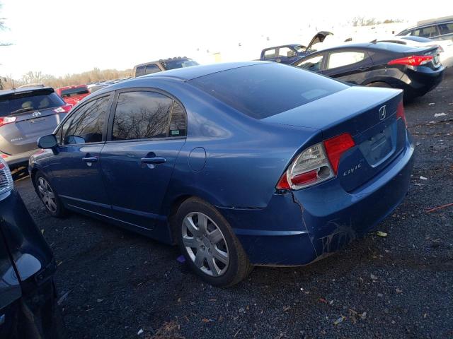 1HGFA16597L118803 - 2007 HONDA CIVIC LX BLUE photo 2