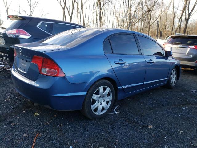 1HGFA16597L118803 - 2007 HONDA CIVIC LX BLUE photo 3