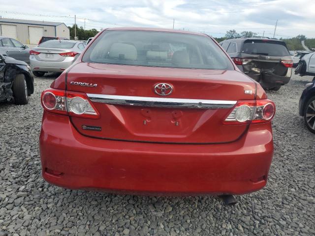 2T1BU4EE5DC937415 - 2013 TOYOTA COROLLA BASE RED photo 6