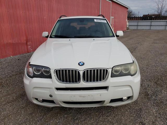 WBXPC93468WJ03606 - 2008 BMW X3 3.0SI WHITE photo 5