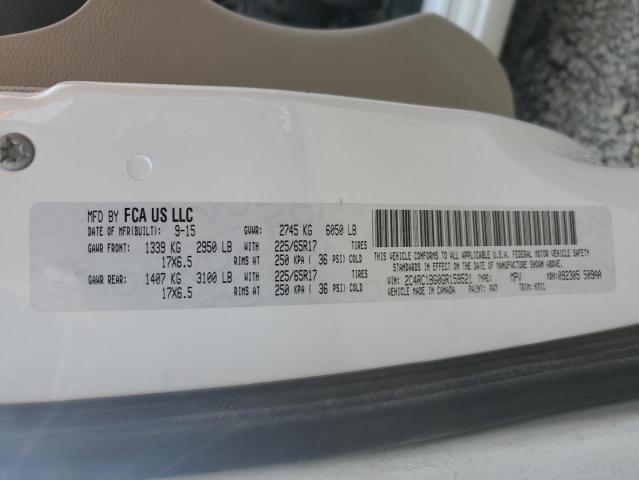 2C4RC1BG0GR159521 - 2016 CHRYSLER TOWN & COU TOURING თეთრი ფოტო 12