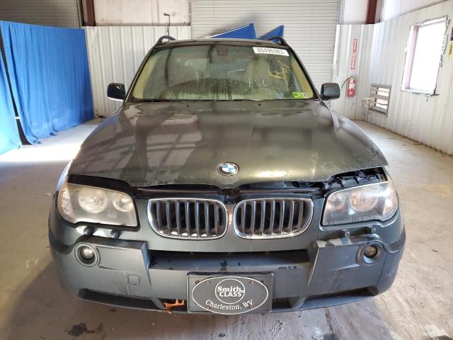 WBXPA73434WC44740 - 2004 BMW X3 2.5I GREEN photo 5