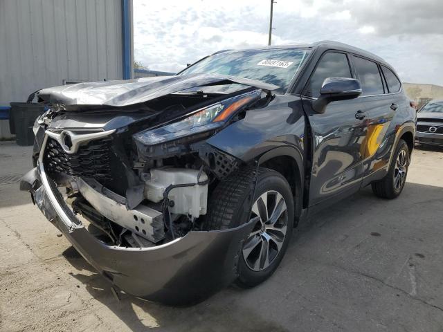 5TDGZRAH7LS505080 - 2020 TOYOTA HIGHLANDER XLE GRAY photo 1