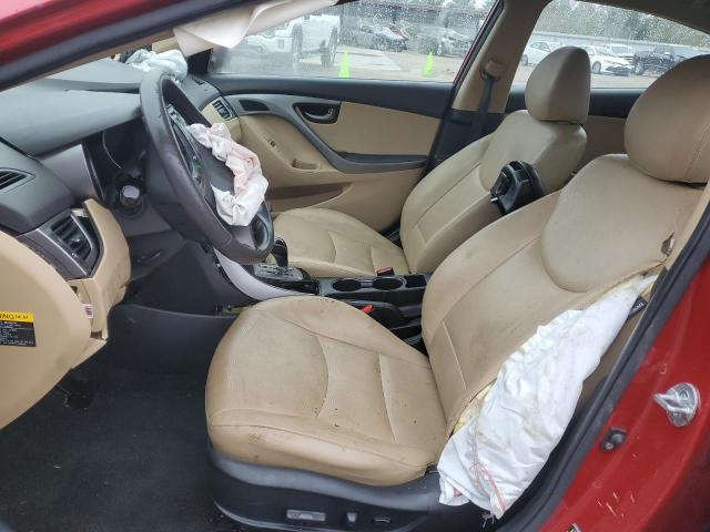 KMHDH4AE6DU505787 - 2013 HYUNDAI ELANTRA GLS RED photo 7