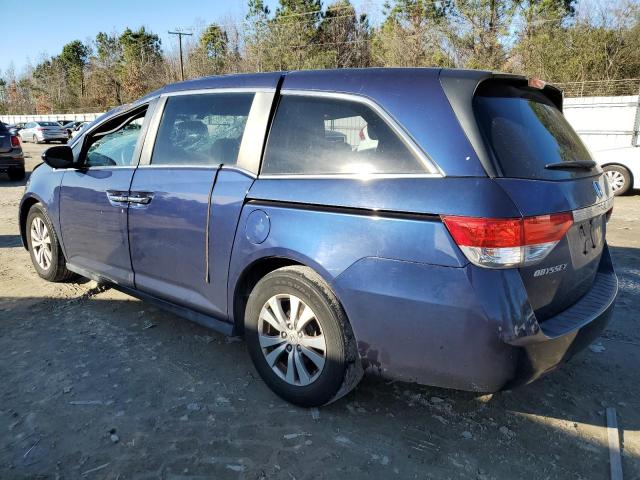 5FNRL5H41EB077651 - 2014 HONDA ODYSSEY EX BLUE photo 2