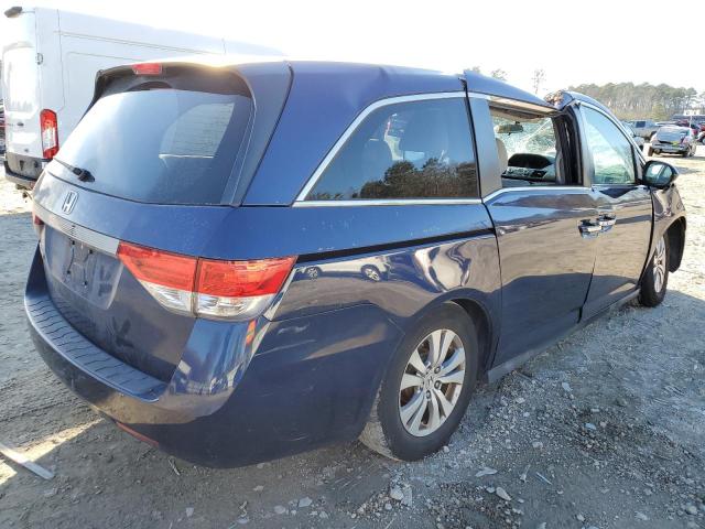 5FNRL5H41EB077651 - 2014 HONDA ODYSSEY EX BLUE photo 3