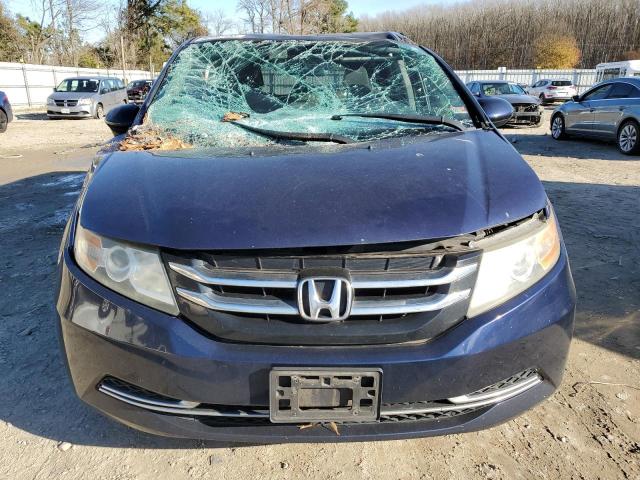 5FNRL5H41EB077651 - 2014 HONDA ODYSSEY EX BLUE photo 5