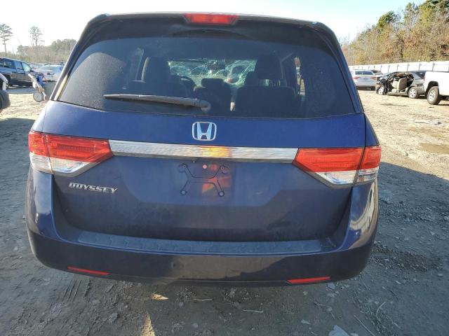 5FNRL5H41EB077651 - 2014 HONDA ODYSSEY EX BLUE photo 6