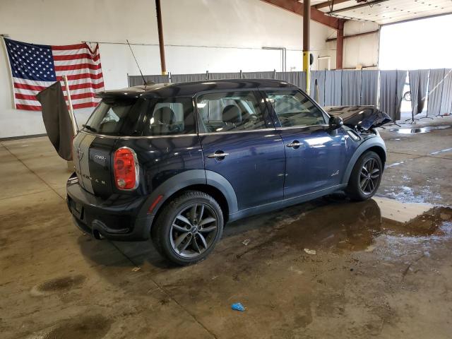 WMWZC5C54EWP40025 - 2014 MINI COOPER S COUNTRYMAN BLUE photo 3