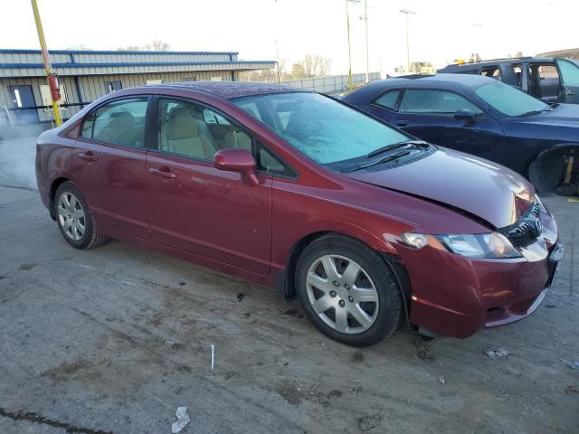 2HGFA16569H354261 - 2009 HONDA CIVIC LX BURGUNDY photo 4