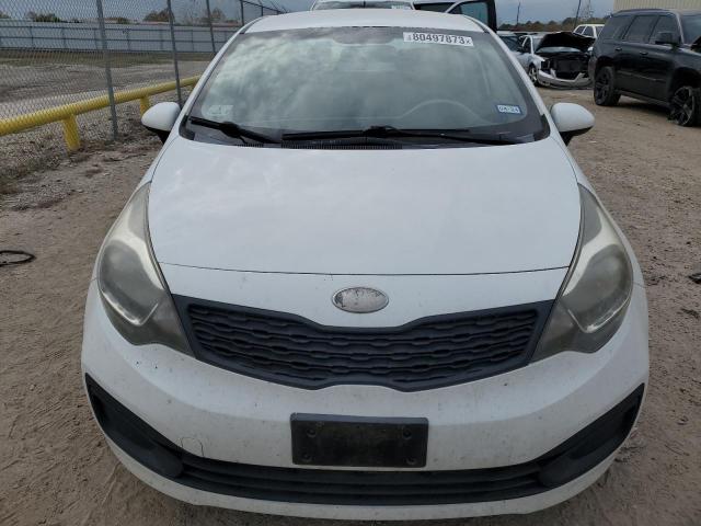 KNADM4A39D6221134 - 2013 KIA RIO LX WHITE photo 5