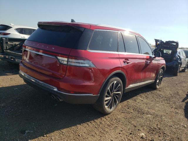 5LM5J7XC9MGL09404 - 2021 LINCOLN AVIATOR RESERVE RED photo 3