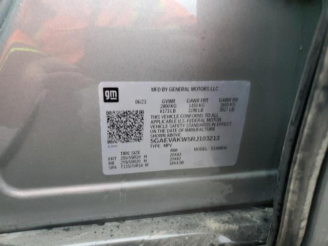 5GAEVAKW5RJ103213 - 2024 BUICK ENCLAVE ESSENCE 银色 照片 13