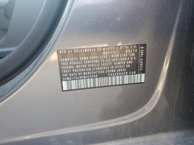 3VWD17AJ6EM323498 - 2014 VOLKSWAGEN JETTA SE CHARCOAL photo 13