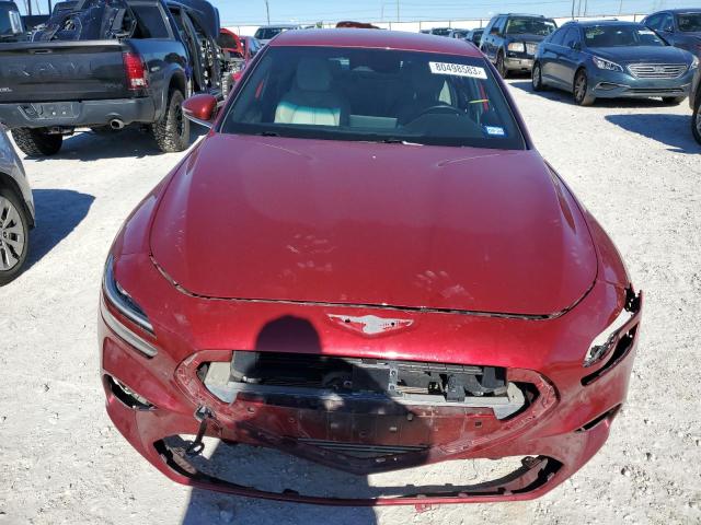 KMTG34TA1NU095669 - 2022 GENESIS G70 BASE RED photo 5