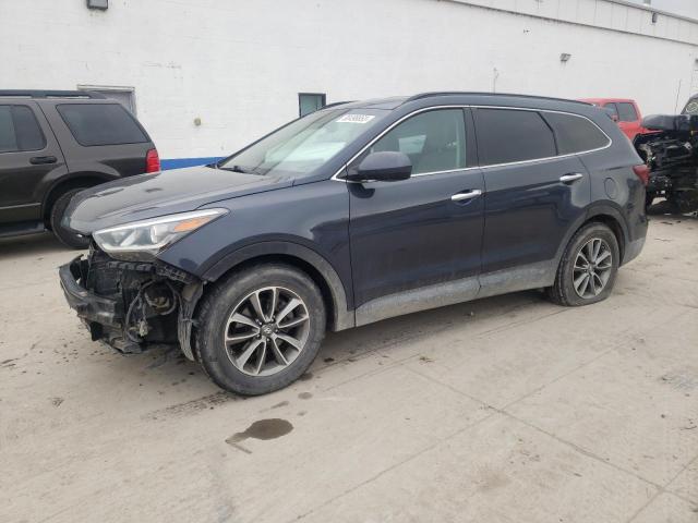 KM8SMDHF6HU212429 - 2017 HYUNDAI SANTA FE SE BLUE photo 1