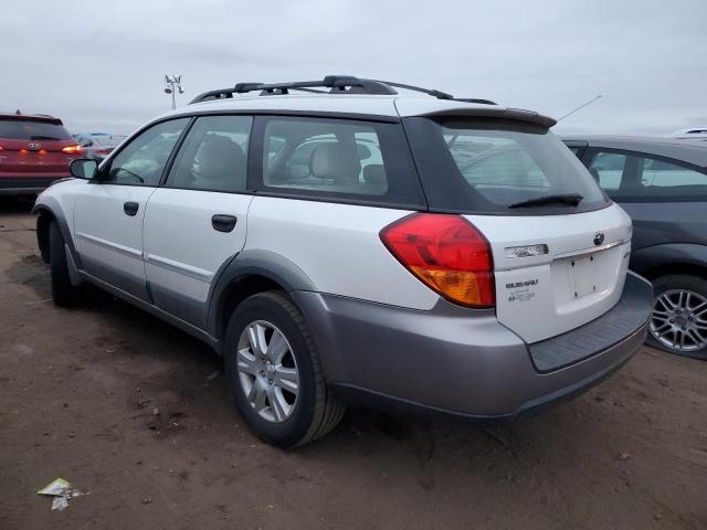 4S4BP61C557384237 - 2005 SUBARU LEGACY OUTBACK 2.5I WHITE photo 2