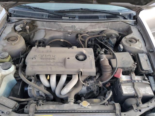 1NXBR12E02Z607178 - 2002 TOYOTA COROLLA CE 银色 照片 11