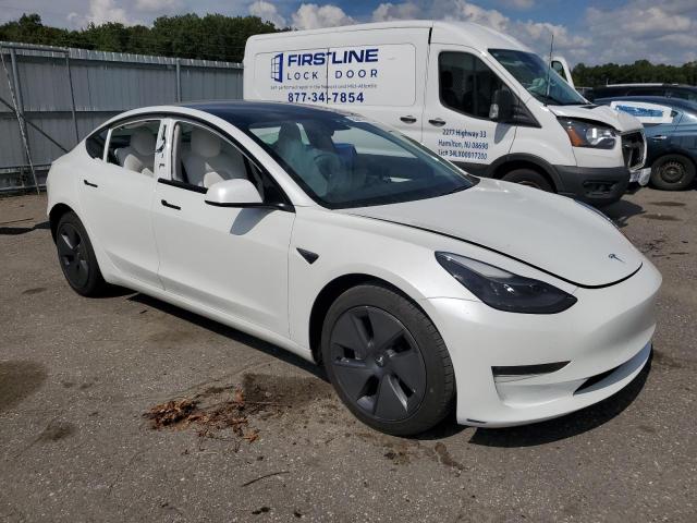 5YJ3E1EB7MF068740 - 2021 TESLA MODEL 3 WHITE photo 4