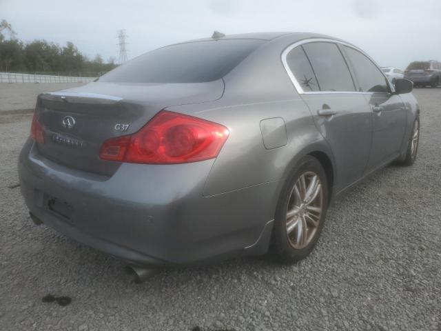 JN1CV6AP5DM720943 - 2013 INFINITI G37 BASE GRAY photo 3