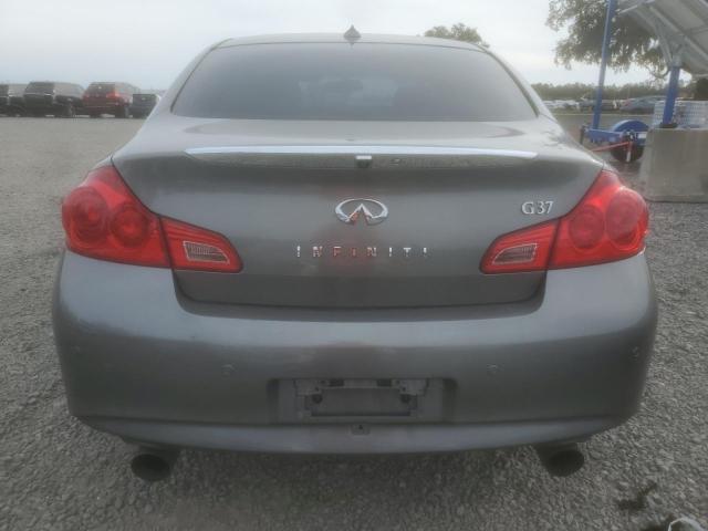 JN1CV6AP5DM720943 - 2013 INFINITI G37 BASE GRAY photo 6