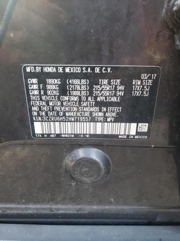 3CZRU6H52HM719557 - 2017 HONDA HR-V EX GRAY photo 13