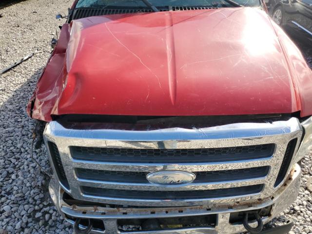 1FTSX21P26EA30530 - 2006 FORD F250 SUPER DUTY RED photo 11