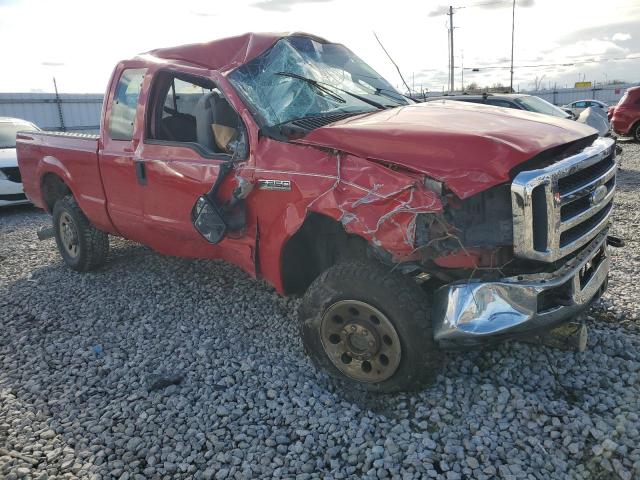1FTSX21P26EA30530 - 2006 FORD F250 SUPER DUTY RED photo 4