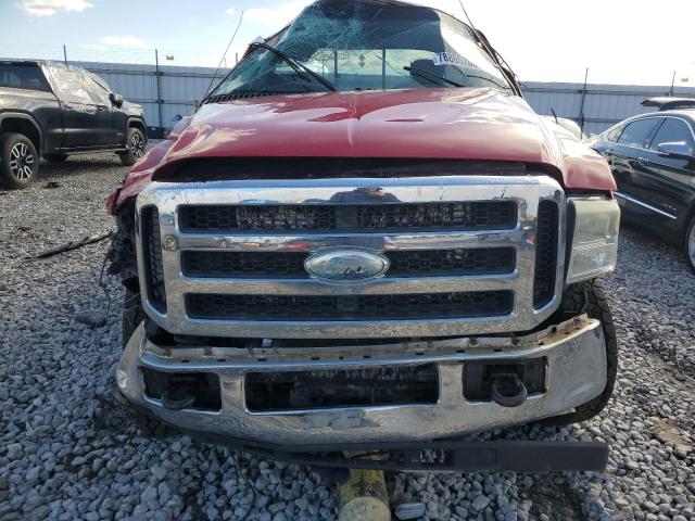 1FTSX21P26EA30530 - 2006 FORD F250 SUPER DUTY RED photo 5
