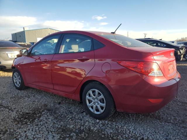 KMHCT4AE3EU703304 - 2014 HYUNDAI ACCENT GLS RED photo 2