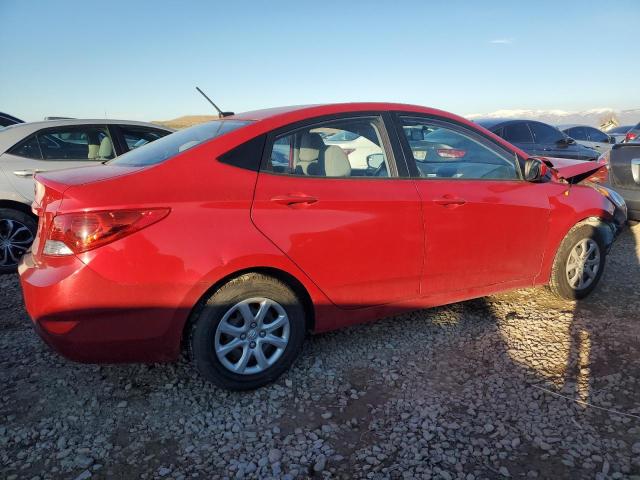 KMHCT4AE3EU703304 - 2014 HYUNDAI ACCENT GLS RED photo 3