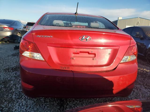 KMHCT4AE3EU703304 - 2014 HYUNDAI ACCENT GLS RED photo 6