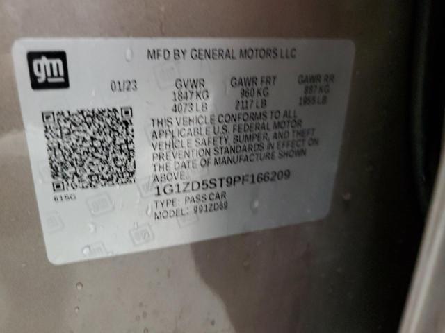 1G1ZD5ST9PF166209 - 2023 CHEVROLET MALIBU LT 米色 照片 13