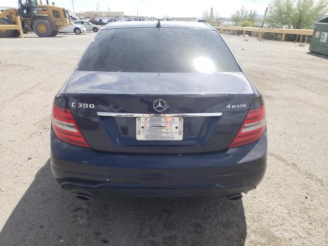 WDDGF8BB5CR236224 - 2012 MERCEDES-BENZ C 300 4MATIC BLUE photo 6