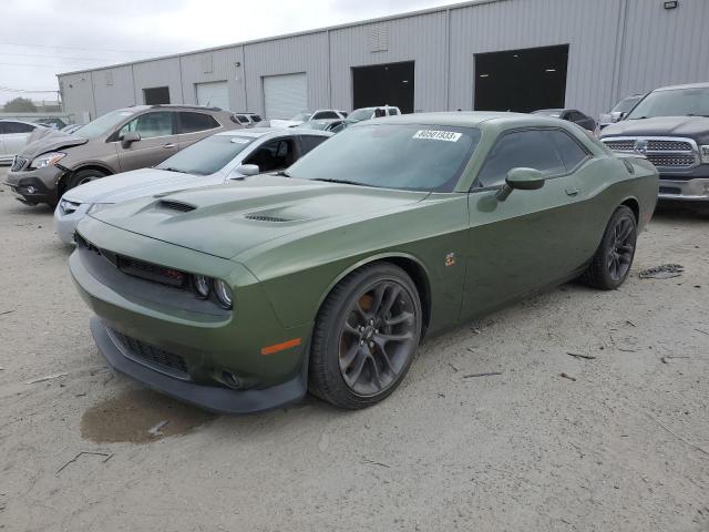 2C3CDZFJ8NH211766 - 2022 DODGE CHALLENGER R/T SCAT PACK GREEN photo 1