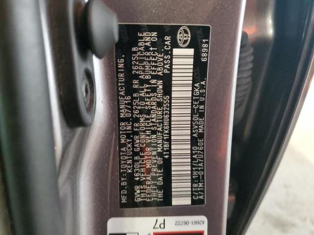 4T1BF1FK6HU632555 - 2017 TOYOTA CAMRY LE GRAY photo 13