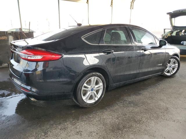 3FA6P0LU4JR172527 - 2018 FORD FUSION SE HYBRID BLACK photo 3